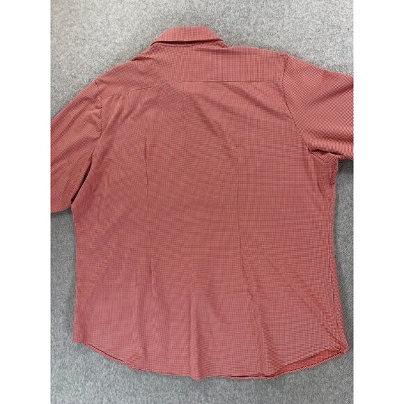 Mizzen + Main Checked Long Sleeve Button‎ Down Shirt (Men's XXL) Red - Picture 12 of 12